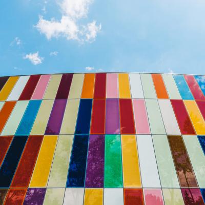 colorful tile wall