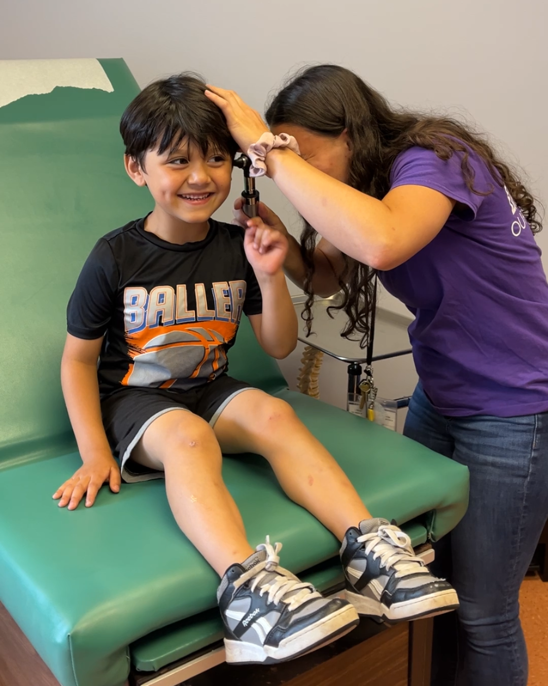 A child receiving medical care at ACCESS