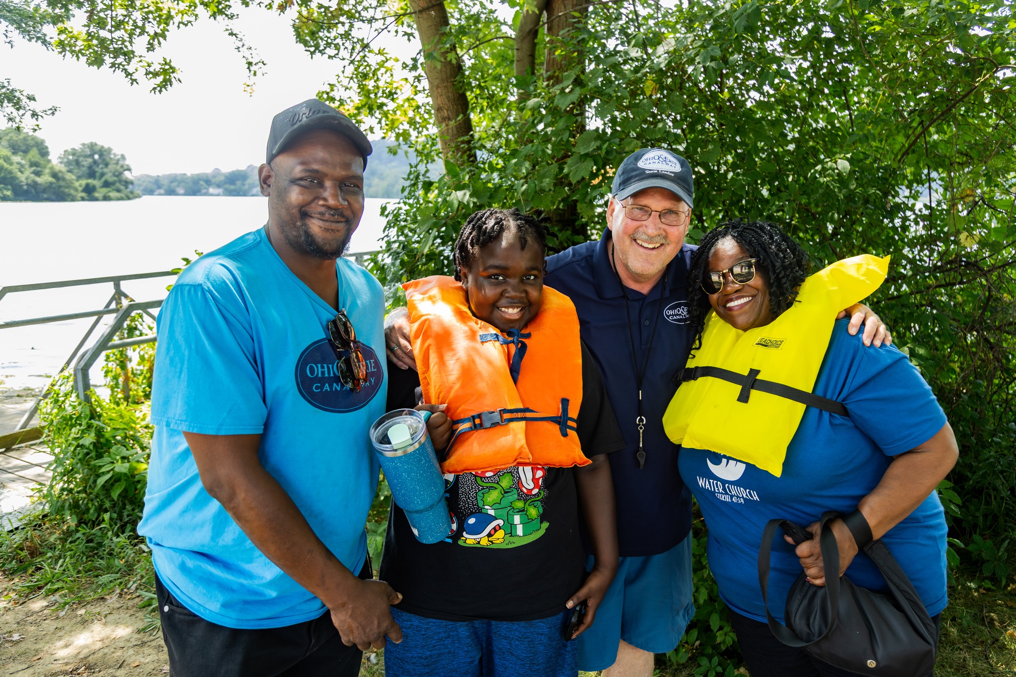 Dan Rice with community members