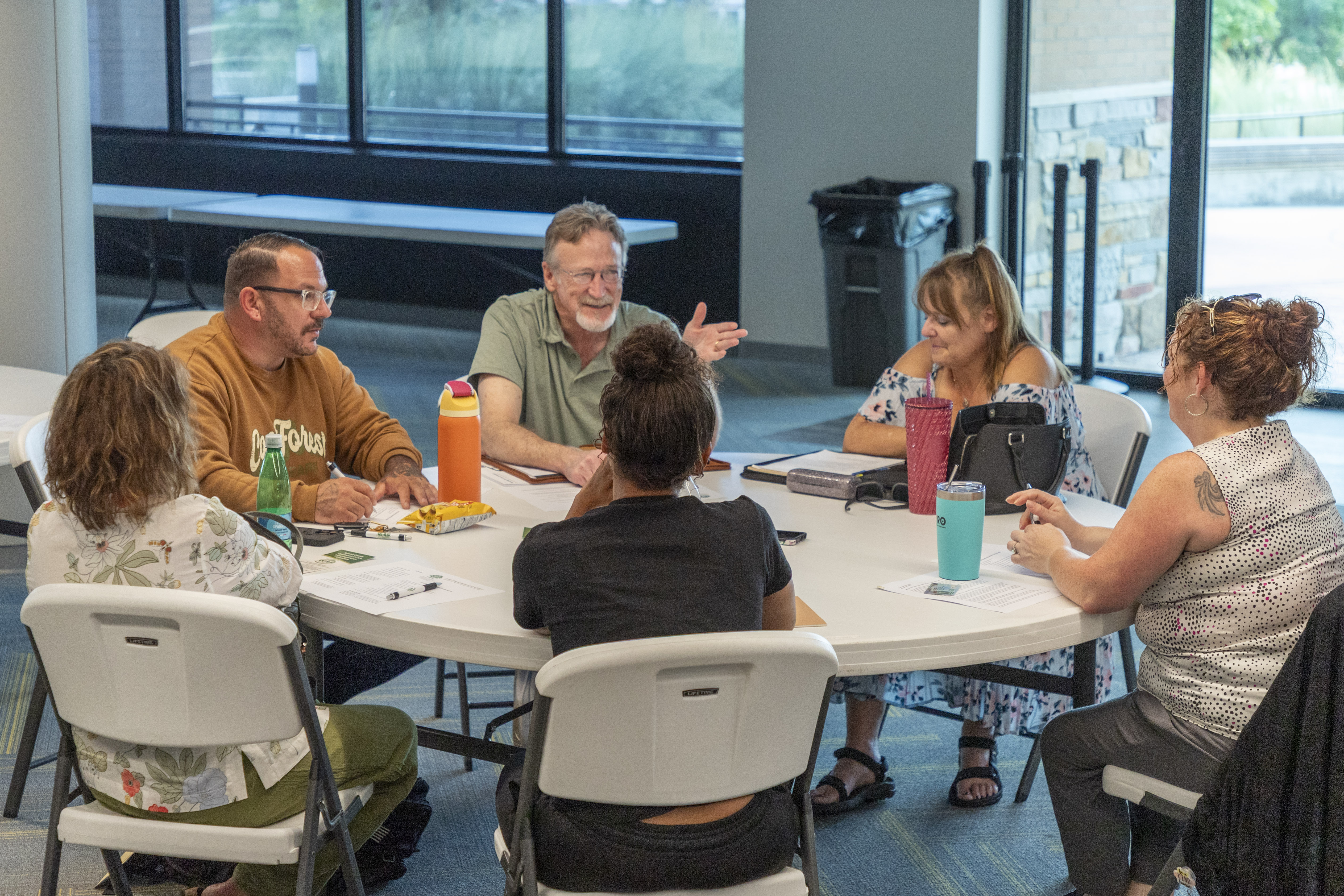 LEC members meet in August of 2026 in the Knight Center for Truth meeting space at United Way of Summit & Medina