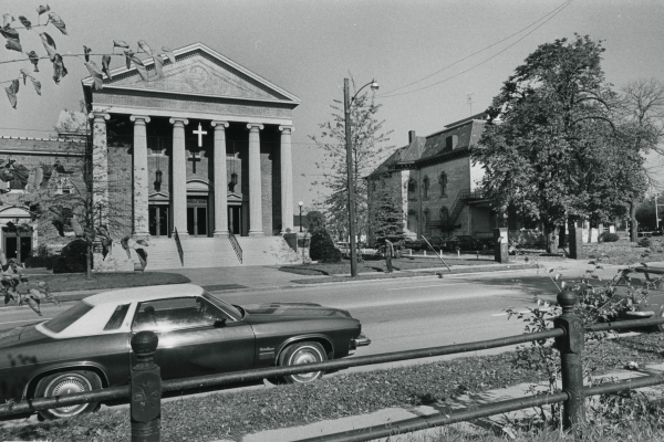 AJH and Neighboring Church - 1975 (from NHR application)