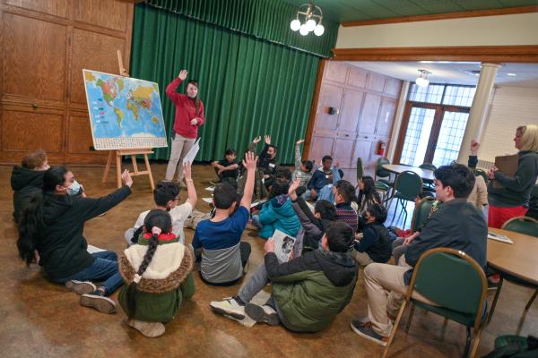 Students at Stan Hywet Hall