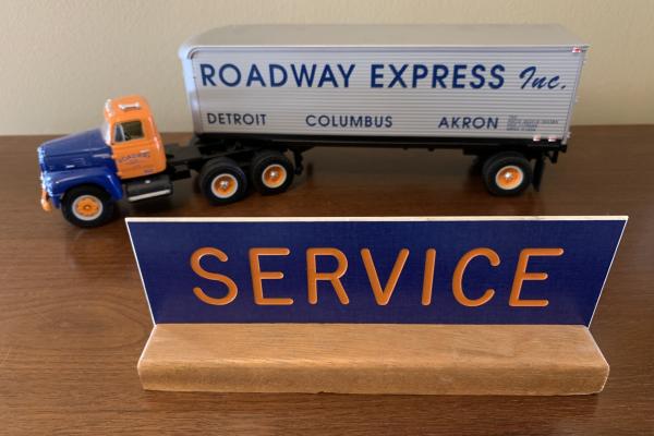 Roadway's famous "Service" placards