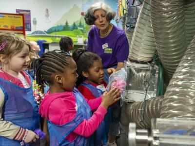 Students at the Akron Children's Museum