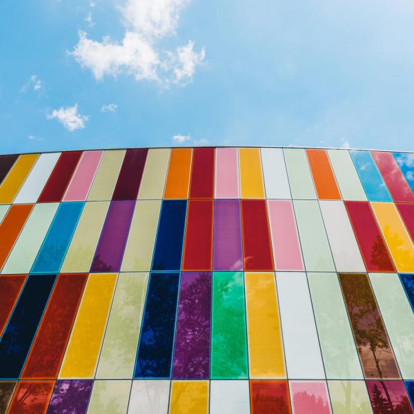 colorful tile wall
