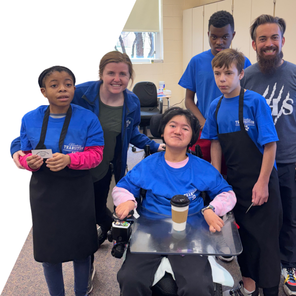 Brewing Abilities Cafe team members at Twinsburg HS