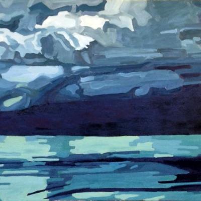 Blue painting